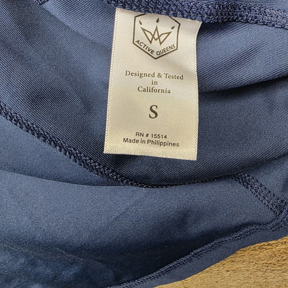Active Queens Define Track Yoga Jacket Long Sleeve Navy Blue Size Small New - Picture 7 of 9